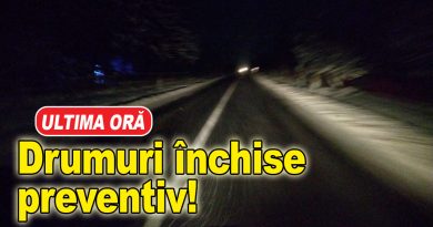 Se închid drumurile de la Buzău spre Focșani și spre Brăila!